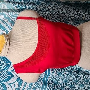 Red Sports Bra